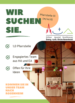 Stellenanzeige für Pfarrperson