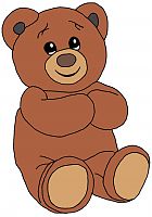 Comicbild eines Teddybären