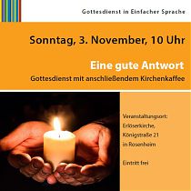 Gottesdienst in einfacher Sprache