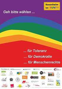 Plakat Rosenheim ist BUNT!