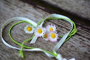 ein Herz mit Blumen