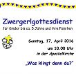 Plakat Zwergerl April 2016