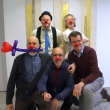 die Klinikclowns bei der Spendenübergabe die Klinikclowns bei der Spendenübergabe