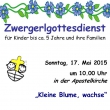 Plakat Zwergerlgottesdienst