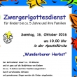 Flyer Zwergerlgottesdienst