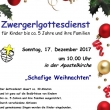 Plakat des Zwergerl Gottesdienstes im Advent