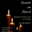 - © Birgit Görmann Flyer zu Auszeit am Abend